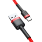 Кабель BASEUS Cafule Cable USB For Type-C Red Red (CATKLF-C09) - Фото 4