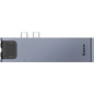 USB-хаб BASEUS Thunderbolt C+ Pro CAHUB-L0G Grey - Фото 3