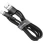 Кабель BASEUS Cafule Cable USB-A For IP Black Gray (CALKLF-CG1) - Фото 2