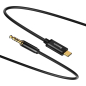 Кабель BASEUS Yiven Type-C male To 3.5 male Audio Cable M01 Black (CAM01-01) - Фото 4