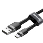 Кабель BASEUS Cafule USB2.0 AM - Type-C Black (CATKLF-CG1) - Фото 4