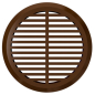 Решетка вентиляционная ЭРА коричневая 4 штуки (05ДП 1/4 кор)