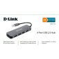 USB-хаб D-LINK DUB-H4-E1A - Фото 5