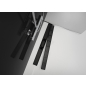 Водоотводящий желоб с порогами для перфорированной решетки чёрный Simple ALCAPLAST (AG101101650) - Фото 3