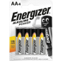 Батарейка AA ENERGIZER Power алкалиновая 4 штуки