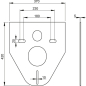 Звукоизоляционная плита для подвесного унитаза и для биде ALCAPLAST (M91-BL-01) - Фото 2