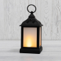 Ночник декоративный светодиодный NEON-NIGHT Фонарь с эффектом пламени свечи черный (513-066)