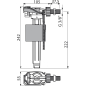 Впускной клапан для унитаза ALCAPLAST (A160-3/8-BL-01) - Фото 2