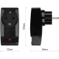 Переходник для розетки ЭРА Polynom SP-1e-USB-B с заземлением черный (Б0026333) - Фото 3
