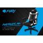 Кресло геймерское FURY Avenger M+ Black-White (NFF-1710) - Фото 16