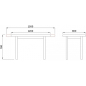 Стол кухонный DREWMIX Max 5 P графит/белый 120-150х80х78 см (66381) - Фото 12