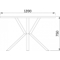 Стол кухонный AKSHOME Dolce New белый/дуб натуральный 120х120х75 см (79606) - Фото 6