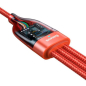 Кабель BASEUS Flash Series 3in2 Data Cable U+C to M+L+C Orange (CA2T3-07) - Фото 6