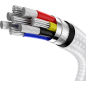 Кабель BASEUS Cafule Series Metal Data Cable Type-C to Type-C White (CATJK-C02) - Фото 6