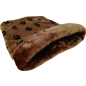 Лежанка-мешок для животных HAPPY FRIENDS Лапки с окантовкой 65x45x25 см коричневый (stm 193)