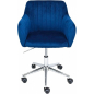 Кресло компьютерное AKSHOME Sark синий велюр/хром (83448) - Фото 2