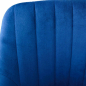 Кресло компьютерное AKSHOME Sark синий велюр/хром (83448) - Фото 6