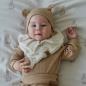 Нагрудник детский HAPPY BABY муслиновый молочный (16016/2) - Фото 7