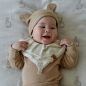 Нагрудник детский HAPPY BABY муслиновый молочный (16016/2) - Фото 8