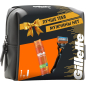 Набор подарочный GILLETTE Fusion5 Станок с кассетой, Гель для бритья Ultra Sensitive 200 мл и Косметичка (7702018614110) - Фото 3