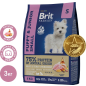 Сухой корм для щенков BRIT Premium Puppy and Junior Small курица 3 кг (5049882) - Фото 2