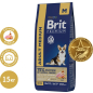 Сухой корм для собак BRIT Premium Adult Medium курица 15 кг (5049967) - Фото 2
