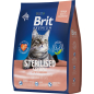 Сухой корм для стерилизованных кошек BRIT Premium Sterilised лосось с курицей 2 кг (5049851) - Фото 3