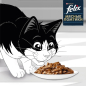Влажный корм для кошек FELIX Мясные ломтики утка пауч 75 г (7613287160959) - Фото 8
