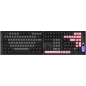 Кейкапы AKKO Black&Pink Cherry Profile keycaps 229 шт
