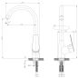 Смеситель для кухни ROSSINKA (S35-23) - Фото 2