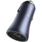 Автомобильное зарядное устройство BASEUS Golden Contactor Pro Dual Quick Charger 40W с кабелем USB-C (TZCCJD-0G) - Фото 3