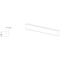 Плинтус напольный дюрополимер ORAC DECOR Square 2 м (SX194) - Фото 2