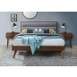 Кровать двуспальная HALMAR Orlando серый/орех 160х200 см (V-CH-ORLANDO-LOZ) - Фото 2