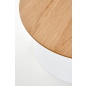 Стол журнальный HALMAR Azzura натуральный/белый 69х69х33 см (V-CH-AZZURA-LAW-BIALY) - Фото 4