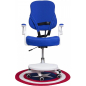 Кресло компьютерное AKSHOME Swan ткань синий (75254) - Фото 2