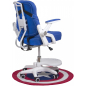 Кресло компьютерное AKSHOME Swan ткань синий (75254) - Фото 3