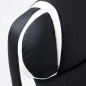 Кресло компьютерное AKSHOME Antony Eco черный с белыми вставками (86376) - Фото 7