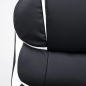 Кресло компьютерное AKSHOME Antony Eco черный с белыми вставками (86376) - Фото 8