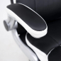 Кресло компьютерное AKSHOME Antony Eco черный с белыми вставками (86376) - Фото 12