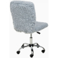 Кресло компьютерное AKSHOME Fluffy искусственный мех серый (86382) - Фото 4