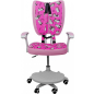 Кресло компьютерное AKSHOME Pegas ткань розовый с котятами (75262) - Фото 3
