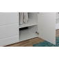 Шкаф ИМПЕРИАЛ Йорк 2-дверный белый жемчуг/белый глянец 100х54х205 см - Фото 9