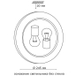 Светильник накладной SONEX Glassi Duna 153/K SN 115 хром/белый - Фото 6