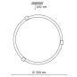 Светильник накладной SONEX Glassi Duna 153/K SN 114 золото/белый - Фото 5