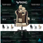 Кресло геймерское ZOMBIE Viking 6 Knight Fabric ткань/экокожа коричневый/бежевый - Фото 12