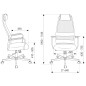 Кресло геймерское ZOMBIE One сетка/ткань черный TW-01 3C11 - Фото 17