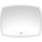 Зеркало для ванной с подсветкой КОНТИНЕНТ Dream LED 900х700 ореольная теплая подсветка (ЗЛП1196)