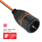 Удлинитель-шнур 20 м 1 розетка 16А с заземлением ELECTRALINE оранжевый/черный (01731) - Фото 4