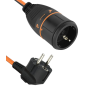 Удлинитель-шнур 10 м 1 розетка 16А с заземлением ELECTRALINE оранжевый/черный (01730) - Фото 2