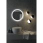Зеркало для ванной с подсветкой КОНТИНЕНТ Planet White LED D600 ореольная теплая подсветка (ЗЛП1269) - Фото 8